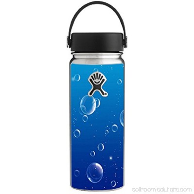 Skin Decal Vinyl Wrap for Hydro Flask 18 oz Wide Mouth Skins Stickers Cover / water bubbles
